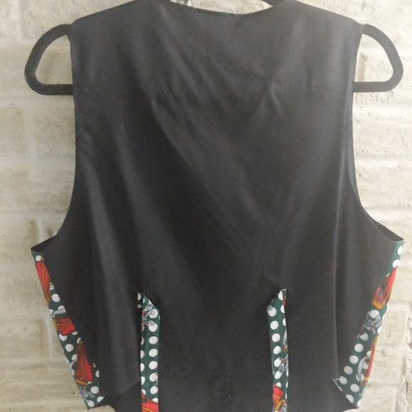 Novelty Vest Sleeveless Golf Print Womens  Size 42/XL Button-up Halloween - Picture 5 of 8